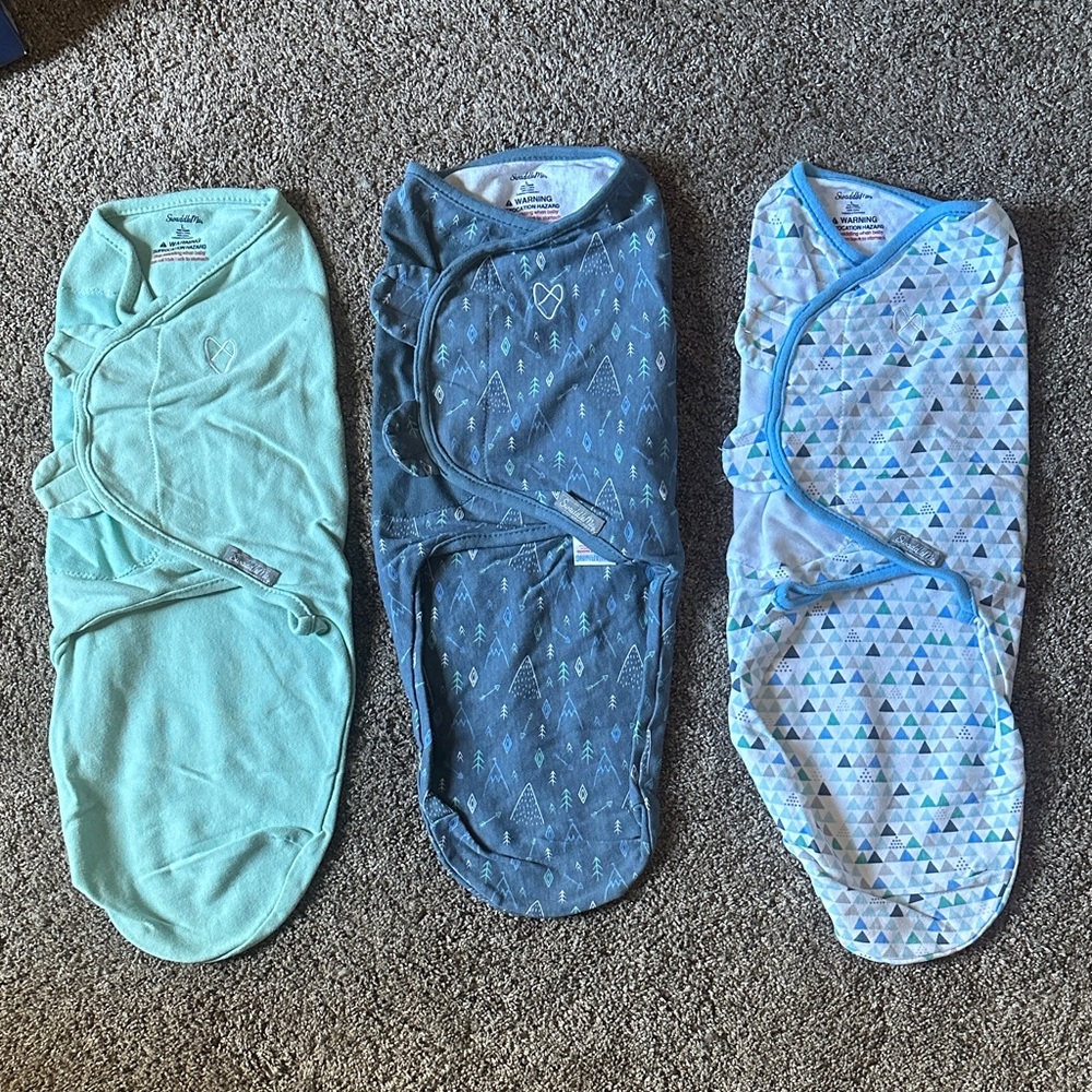 BUNDLE of Three SwaddleMe 100% Cotton Sleep Sack in Mountaineer, Large.